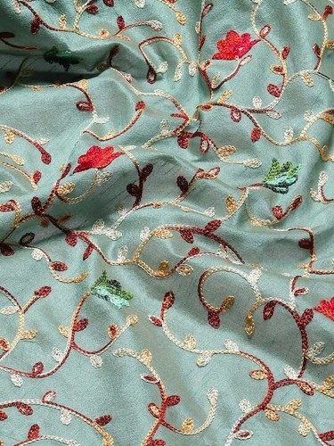 Women's Cotton Silk With Golden Border Embroidered Banarasi Saree With Blouse pc - Picture 12 of 36