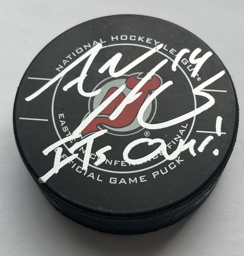 Adam Henrique “It’s Over!” Signed Autographed New Jersey Devils ‘12 EC Game Puck - Picture 2 of 3