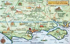 R681417 Hampshire and Parts of Dorset. Somerset and Wiltshire. Map. J. Salmon Lt