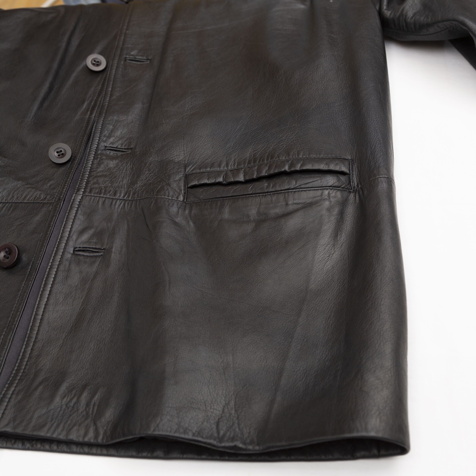 Vintage Bardelli Mens Leather Jacket Size XL - Photo 11 sur 12