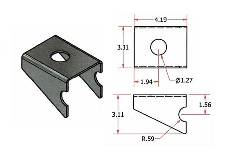 Universal Body Mount Bushings w/Weld In Frame Mounts (28 piece) 88-145KT-BL - Picture 3 of 5