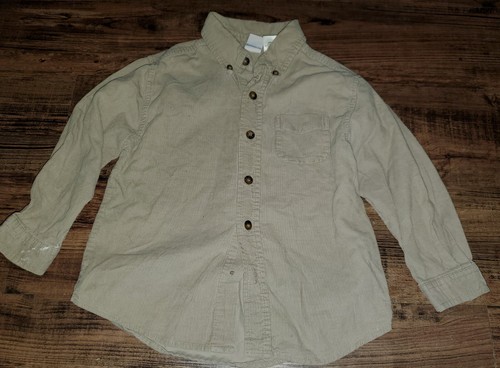 Shirt Lot McKids Tan Corduroy JK J Khaki White Blue Red Plaid Dress Size 4T *W24 - Picture 3 of 5