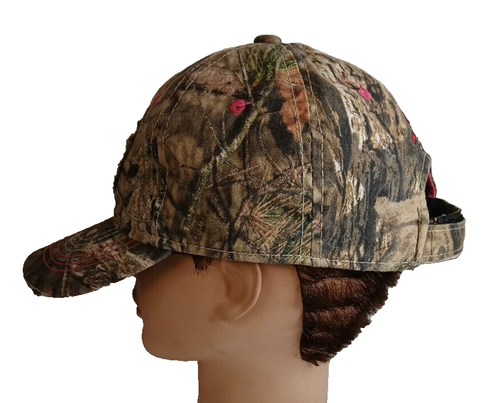 Mossy Oak Ladies Fit Camo With Pink Emblem Lettering - Picture 8 of 15