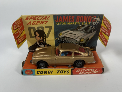 Vintage Corgi Toys 261 James Bond 007 Aston Martin DB5 With Insert &Original Box - Picture 13 of 19