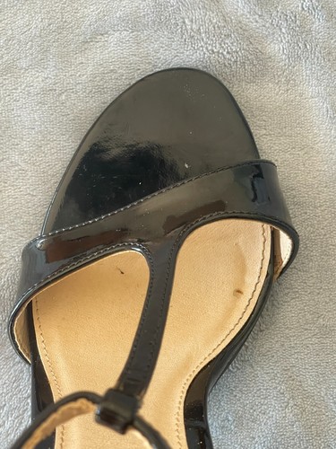 Womens Shoes London Rebel Black Open Toe High Heel Sandles w/ Ankle Strap Size 8 - Picture 7 of 18