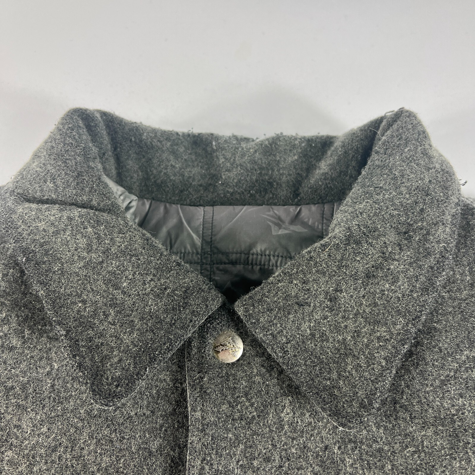 VTG Avirex Wool Jacket Extra Extra Large Grey Dis… - image 13