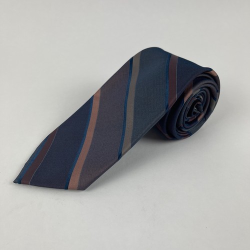 Corbata Wembley para hombre a rayas azules - Imagen 6 de 6