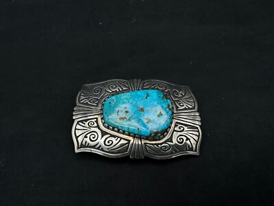 Heavy 126 Gram Vintage Native American Navajo Turquoise Sterling Silver Bracelet Heavy 126 Gram Vintage Native American Navajo Turquoise Sterling Silver Bracelet