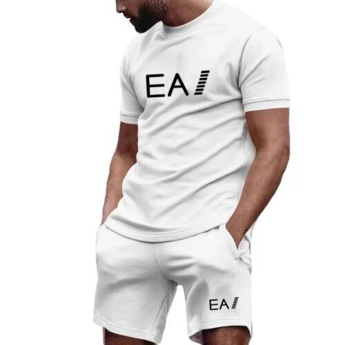 2025 UK Sommer Set Herren T Shirt und Shorts Anzug 2-teilig Freizeitkleidung HEISS - Bild 33 von 36