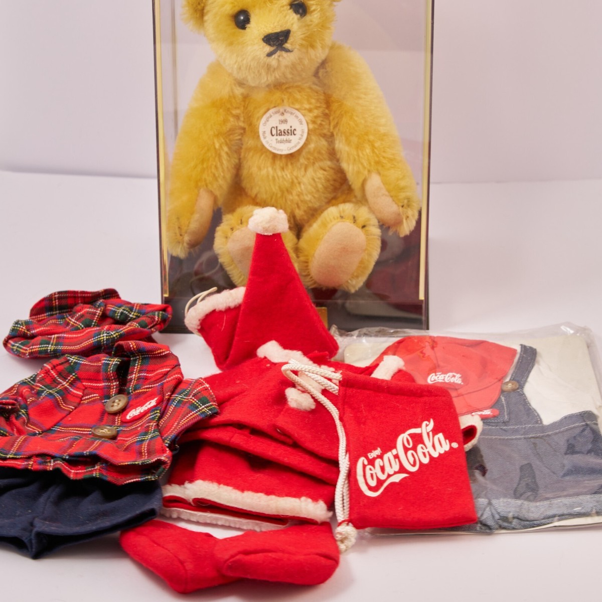 Coca-Cola Steiff ぬいぐるみ Steiff Limited Edition 500 Teddy Bear with Serial Number and