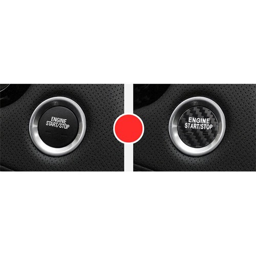 For Cadillac XT5 17-2025 Real Carbon Fiber Ignition Switch Start Button Frame - Imagen 3 de 6