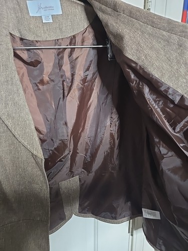 Traje Falda De Colección JH Coleccionables Marrón 2 Piezas Talla 22w - Imagen 5 de 11