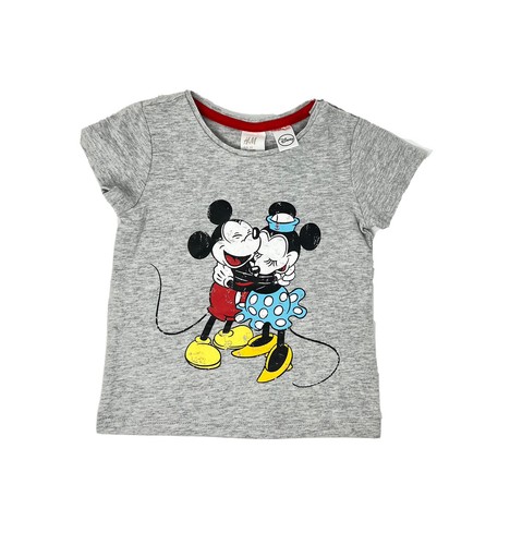 Mädchen H&M Kleinkind Baby Shirt mit Disney Mickey & Minnie Mouse Größe 4-6 Monate - Bild 2 von 3