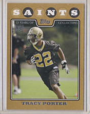 2008 Topps Gold Rookie Tracy Porter #432 Saints - Indiana Hoosiers 501/2008