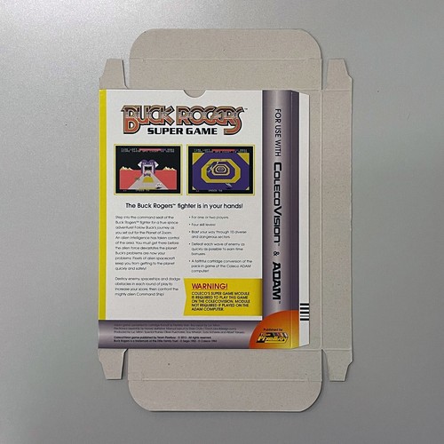Buck Rogers Unused Unfolded Box New Rare ColecoVision Coleco Team Pixelboy - Picture 3 of 9
