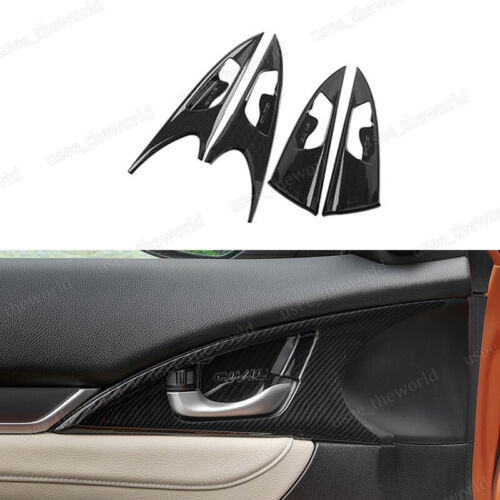 Cubierta del cuadro del panel de cambio de marchas de fibra de carbono para Honda Civic 10th 2016-2021 - Imagen 18 de 47