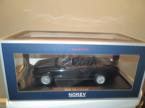 1:18 BMW 325 i Cabriolet 1991 E30 nero/nero Norev edizione limitata - Foto 3 di 8
