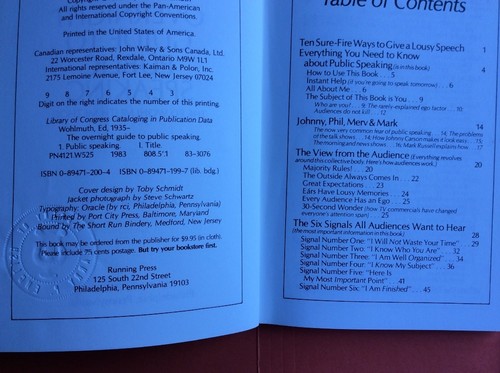 Public speaking survival tips Guide Inspiration Overnight Book Ed Wohlmuth EUC - Picture 4 of 12
