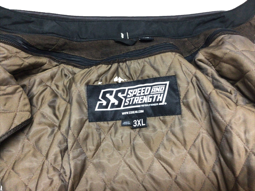 Men's 3XL Speed & Strength Overhaul Denim Brown Armored Jacket Zip Out Liner NWT - Picture 9 of 15