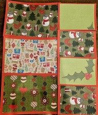 Premade Scrapbook Page/Mat Set - 7 pieces: Christmas Fun