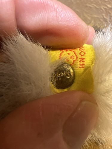 Peluche léopard Steiff bouton Allemagne de l'Ouest gros chat 18 pouces vintage - Photo 8 sur 24