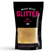 Dark Gold Holographic Ultra Fine Glitter Powder Dust 100g  3.5oz Arts & Crafts 