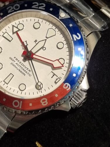 CHR'24 GMT Diver Herrenuhr von RATIO, neue Seiko NH34 sehr klares Zifferblatt, Pepsi - Bild 20 von 23