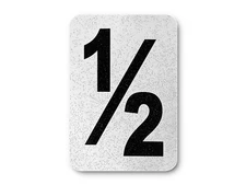 Symbol Number Stickers Self-Adhesive Reflective Aluminum DIY Trash Bin Sticker