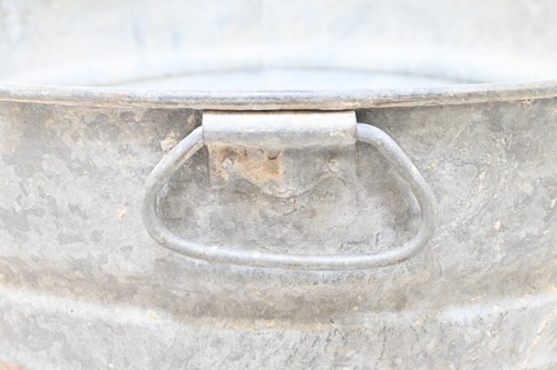 Bañera galvanizada de colección #1 cubo mango de metal cubo fregona de metal galvanizado - Imagen 3 de 9