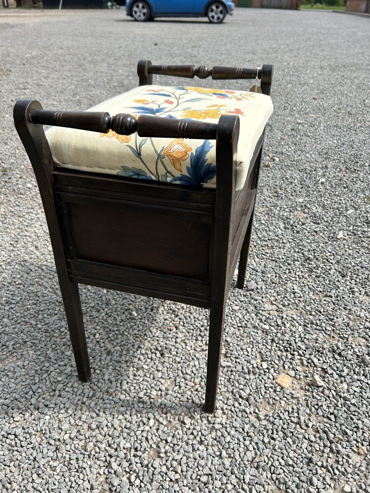 Vintage Oak Piano Stool eBay