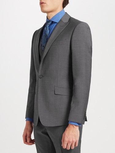 Richard James Mayfair Tonic Sheen Slim Suit Jacket, Charcoal BNWT 46R RRP £250 - Picture 2 of 5