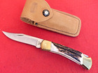 Buck USA Made 110 5" Closed Folding Hunter Elk Stag lockback 2021 knife MINT