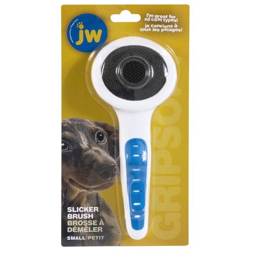 Cepillo liso JW Gripsoft, gris/amarillo, pequeño - Imagen 2 de 5