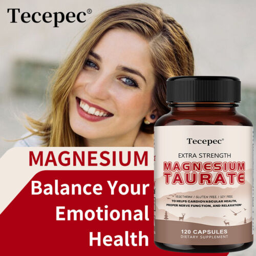 Magnesiumtaurat-Kapseln Herz-Kreislauf-Gesundheit Stressabbau - Bild 10 von 13