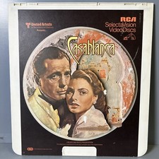 CED Casablanca RCA Selectavision Movie videodisc retro media Home Video Used