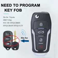 Upgraded Flip Key For 1999-2009 Toyota 4Runner Sequoia Keyless Entry Fob HYQ12BA