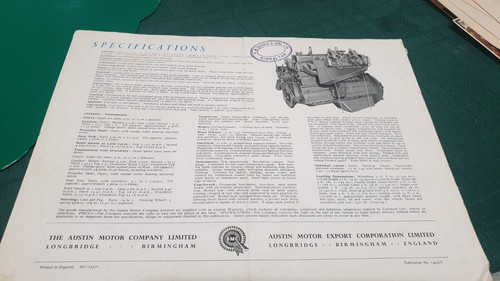 Folleto de ventas original Austin Healey 1956 100/6 - Imagen 4 de 4