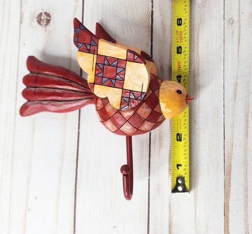 Jim Shore Red Bird Wall Hook RARE HTF - Picture 7 of 7