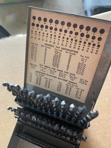 Vintage CRAFTSMAN Automatic Drill Index No.1 Thru No.60 USA (Missing 1 Piece) - Picture 3 of 11