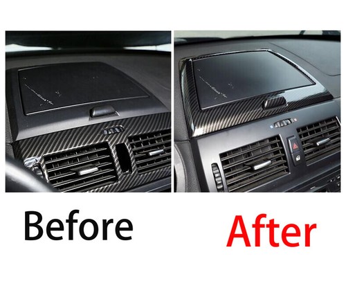 ABS Carbon Fiber Console Dashboard Storage Box Frame Decor For BMW X3 2006-2010 - Picture 7 of 9