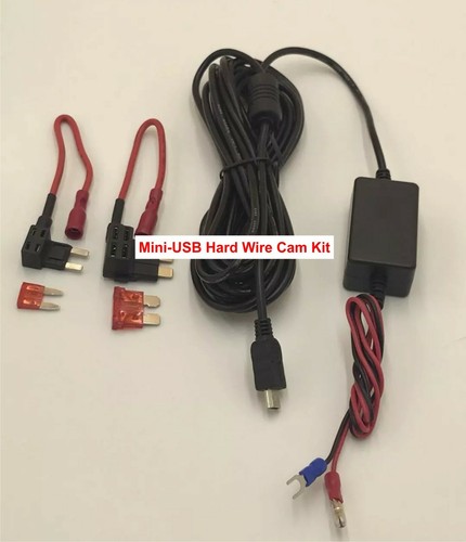 Universal NextBase Dash Cam MINI USB Input Hardwire charger Kit ACU & ACS Plugs - Picture 2 of 6
