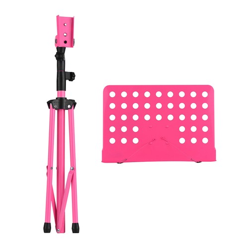 Portable Music Stand Detachable Musical for Piano Violin Guitar Sheet Pink X7C9 - Picture 5 of 8