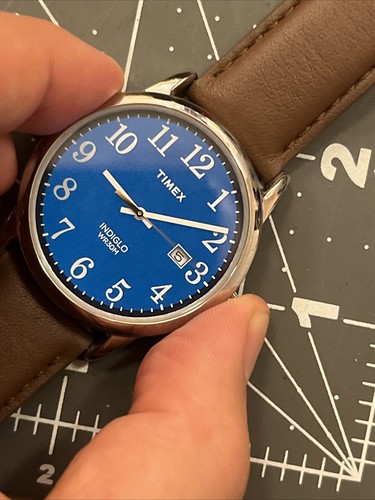 Herrenuhr Timex Easy Reader 38 mm Lederarmband TW2P75900 - Bild 9 von 9