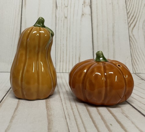 Juego de agitadores de sal y pimienta en forma de calabaza otoño calabaza \NUEVO - Imagen 3 de 3