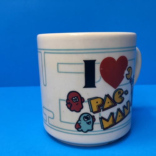 VINTAGE PAC-MAN CERAMIC MUG CUP ATARI PACMAN ~ MADE in ENGLAND - Picture 8 of 11