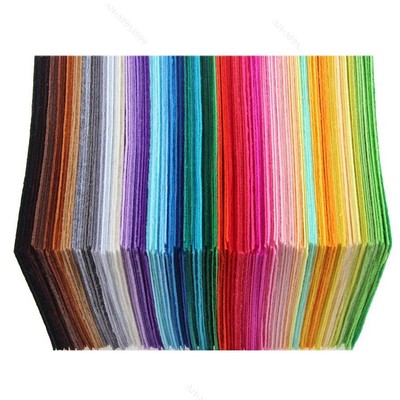 fogli tessuto poliestere partito rifornimenti misto arcobaleno 40pcs decorazione
