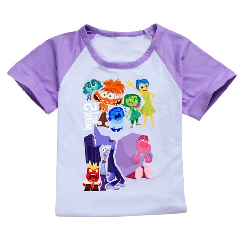 Inside Out 2 Shirt Kids Sportswear Short Sleeve T-Shirt+Shorts 2pcs Set Toddler - Picture 11 of 47
