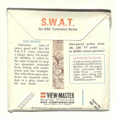 SEALED vintage GAF view master Showtime SWAT reel set ! An ABC Television series - Picture 2 of 2