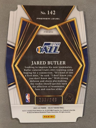 2021-22 SELECCIONAR NIVEL PREMIER AZUL PRIZM JARED MAYORDOMO COMBINACIÓN DE COLORES RC 233/249 JAZZ - Imagen 2 de 3