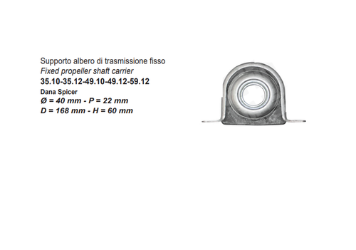 SUPPORTO TRASMISSIONE Ø40 ADATTO A DAILY 35/49/59.10/12 GAMMA ZETA 93158202 - Bild 2 von 3